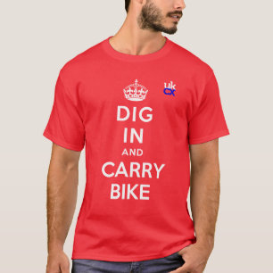 Camiseta UKCyclocross - escavação dentro e bicicleta do