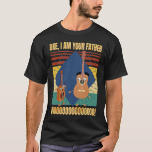 Camiseta Uke Eu Sou Seu Pai Ukulele Música de Guitarra Retr