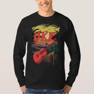 Camiseta Uke Hawaii Ukulele Guitarista Hawaiian Music Ukule