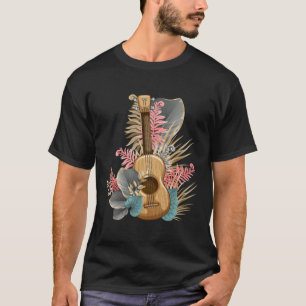 Camiseta Uke Hawaiian Ukulele Guitar Player Música Hawaii