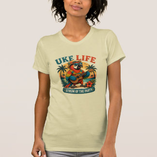 Camiseta Uke Life Parrot – Island Vibes Ukulele Bird