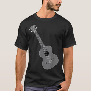 Camiseta Ukelele Ukelele Jogador de Violão Homens Mulheres
