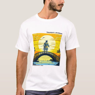 Camiseta Ukiyo-e Amarelo-preto