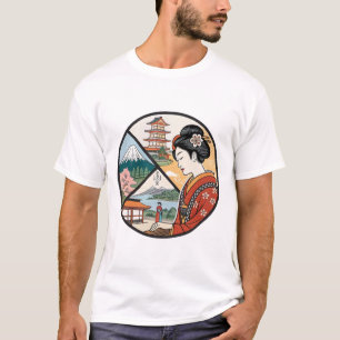 Camiseta Ukiyo-e ("Imagens do Mundo Flutuante")