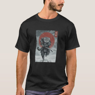 Camiseta Ukiyo-e Japonês Guerreiro Vintage Samurai Manul Pa