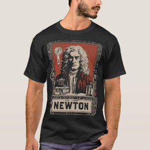 Camiseta Ukiyo-e Newton Retrato do gênio científico