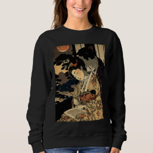 Camiseta Ukiyo E Retro Japonês Amor Durante a Guerra Sombr