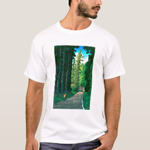 Camiseta ukiyoe hasui Nº57 Estrada Histórica de Nikkō