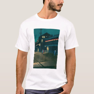 Camiseta ukiyoe hasui Nº 61 O crepúsculo em Sōemonchō