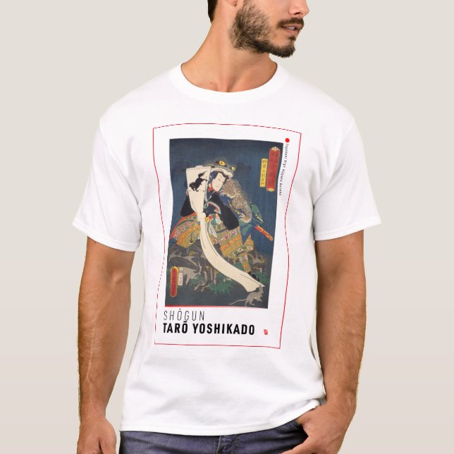 Camiseta ukiyoe - Shomgun Taro yoshikado - mágico japonês (Frente)