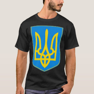 Camiseta Ukraine Crest Symbol Support Blue Yellow 