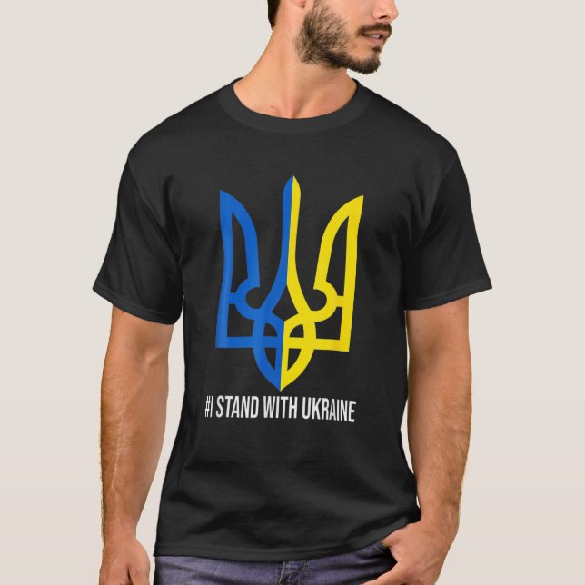 CAMISETA UKRAINE FLAG SYMBOL (Frente)