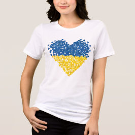 Camiseta Ukraine is in my heart. Ukrainian flag. Support.