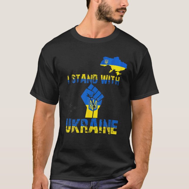 Camiseta Ukraine Map Pray For Ukraine (Frente)