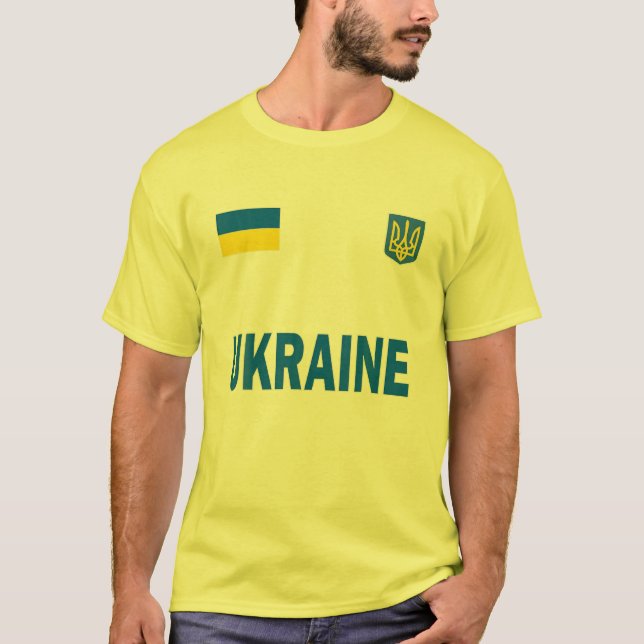 Camiseta Ukraine Ukrainian Flag Men Women Kids Ukraine (Frente)