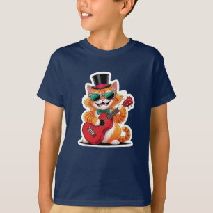 Camiseta Ukulele Cat Serenade