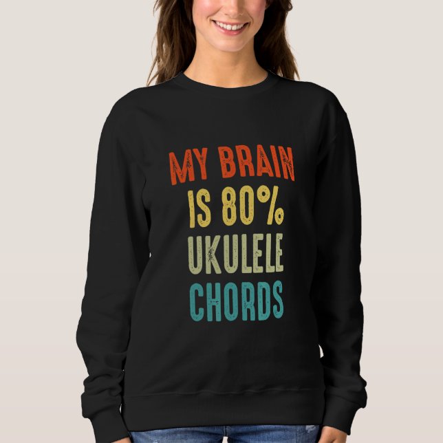 Camiseta ukulele chords  My Brain is 80 (Frente)