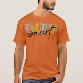 Camiseta Ukulele de Concerto em presente pastel