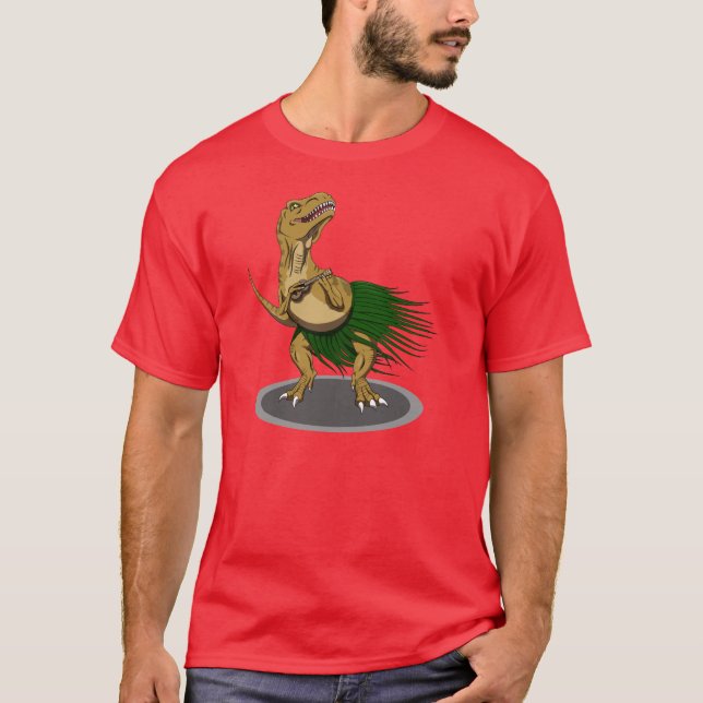 Camiseta Ukulele de T-Rex (Frente)