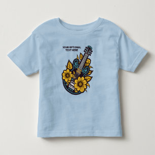 Camiseta Ukulele de Texto Personalizado