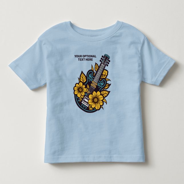Camiseta Ukulele de Texto Personalizado (Frente)