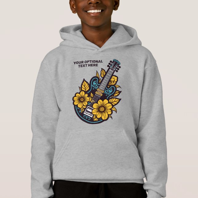 Camiseta Ukulele de Texto Personalizado (Frente)