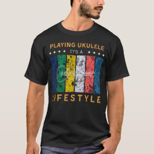 Camiseta Ukulele é um Teto Engraçado de Estilo de Vida
