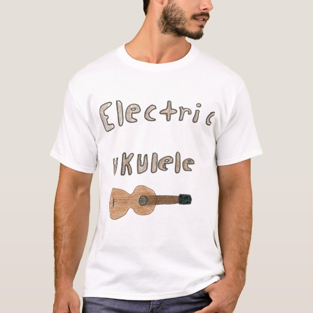 Camiseta ukulele elétrico (Frente)