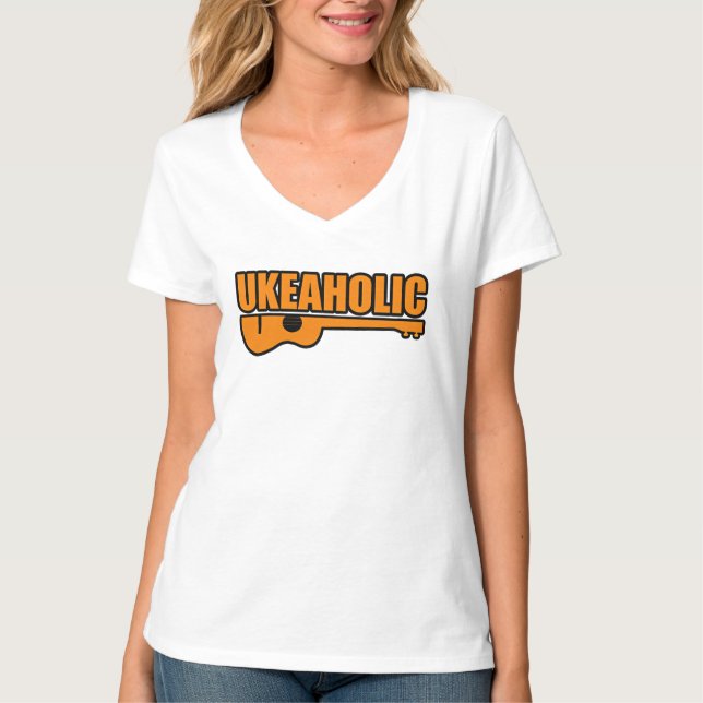 Camiseta Ukulele Engraçado  (Frente)
