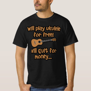 Camiseta Ukulele Engraçado