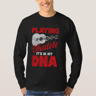 Camiseta Ukulele Havaiano Tocando Uke Está No Meu Dn