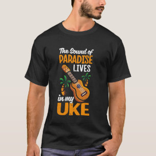 Camiseta Ukulele Hawaiian Sound Of Paradise Mora Em Meu Uqu