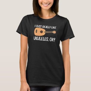 Camiseta Ukulele Legal Para Homens Mulheres Instrumento Mus