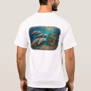 Camiseta Ukulele Life™ - 3 Manatins Jam de Uke Subaquático