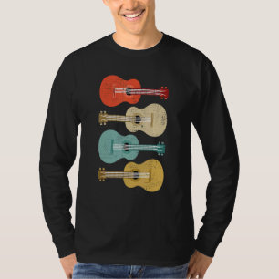 Camiseta Ukulele Músico Uke Player Retro Vintage Ukulele