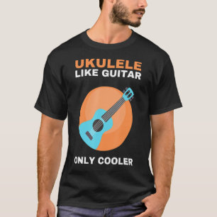 Camiseta Ukulele Player E Violão Musical Havaiano