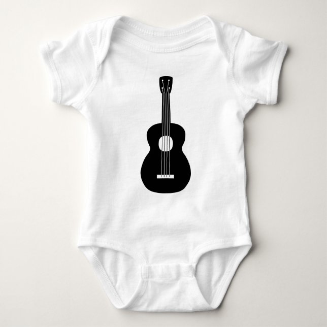 Camiseta Ukulele - Preto (Frente)