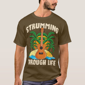 Camiseta Ukulele Pulando Pela Vida