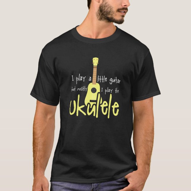 Camiseta Ukulele Pun I Guitaristas Ukulele (Frente)