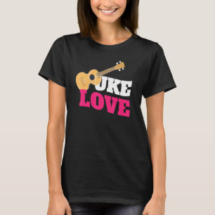 Camiseta Ukulele Uke Love I Guitar Music Love Instrumento M