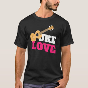Camiseta Ukulele Uke Love I Guitar Music Love Instrumento M