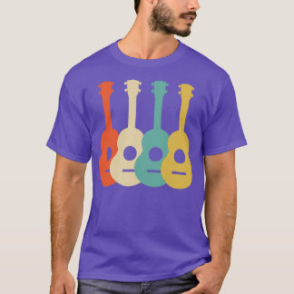 Camiseta Ukulele Vintage Retro Art Ukulele Uke Music Gift