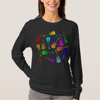 Camiseta Ukuleles Coloridos