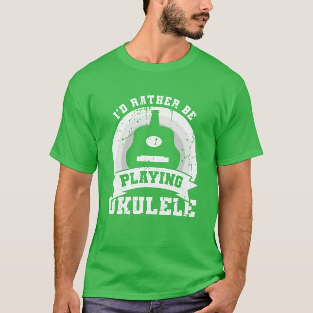 Camiseta Ukulelist Quote retro (Frente)