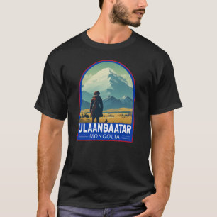 Camiseta Ulaanbaatar Mongólia - Viagem Art Vintage