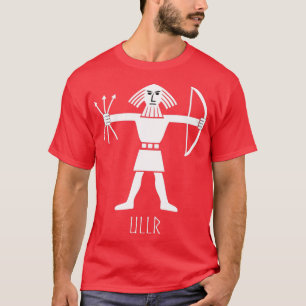 Camiseta Ullr Norse Viking Deus da Archery Ski Hunando Wint