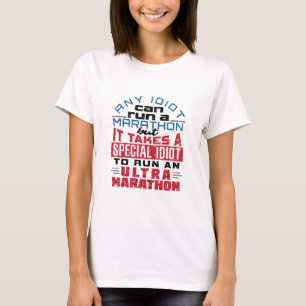 Camiseta Ulmarathon Runner Qualquer Idiot Pode Executar