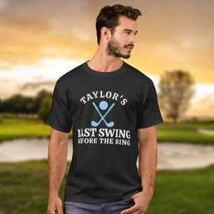 Camiseta Última Balança Antes Do Solteiro De Golfe Do Anel