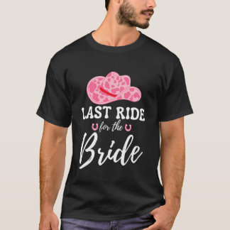 Camiseta Última Cavalgada para a Noiva Western Cowgirl Desp