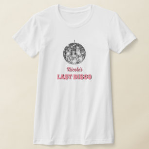 Camiseta Última Festa de Despedida de Solteira Disco Tema P